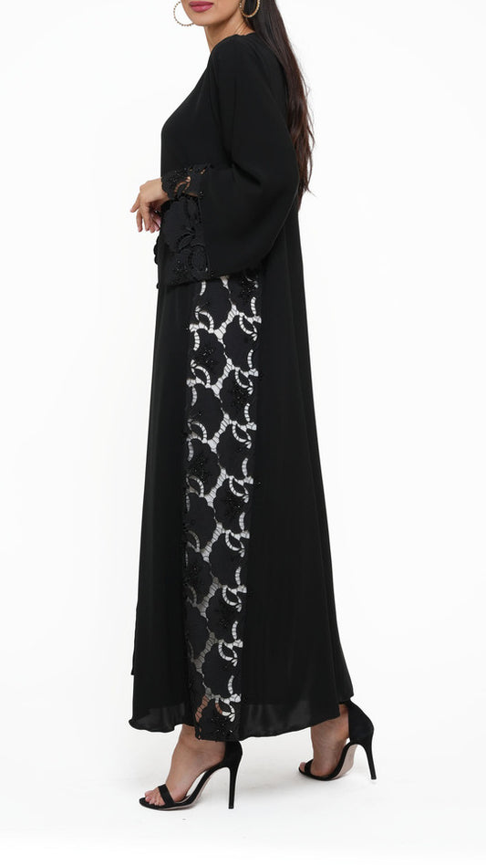 Luxury Lace Abaya 013